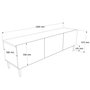 Hanah Home Soporte para TV Coast - CO2-CO Color Arena
